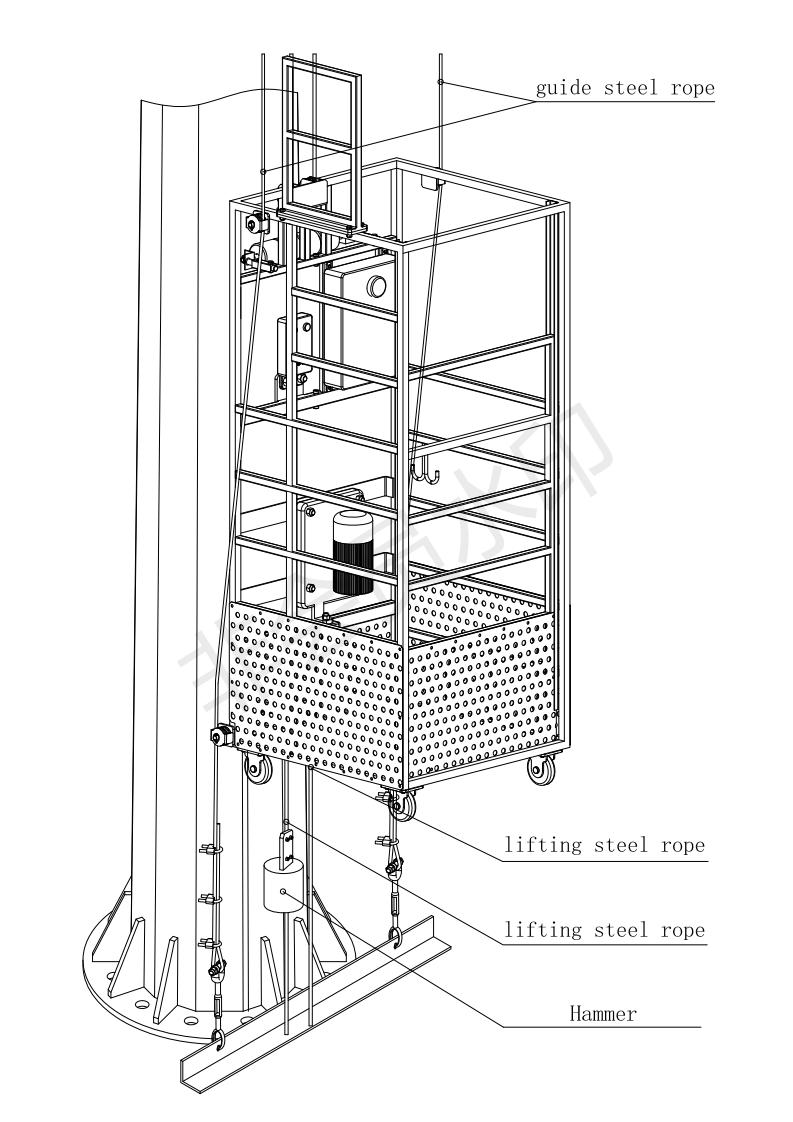 POWER LIFTER FOR STADIUM MAST